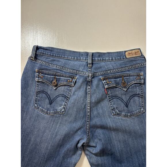 Bootcut Levis 515 Bootcut Size 12 S/C Women's Denim Blue Jeans Button Pockets - Picture 3 of 10